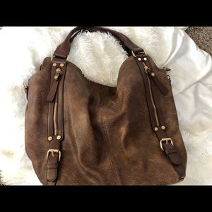 BROWN HANDBAG